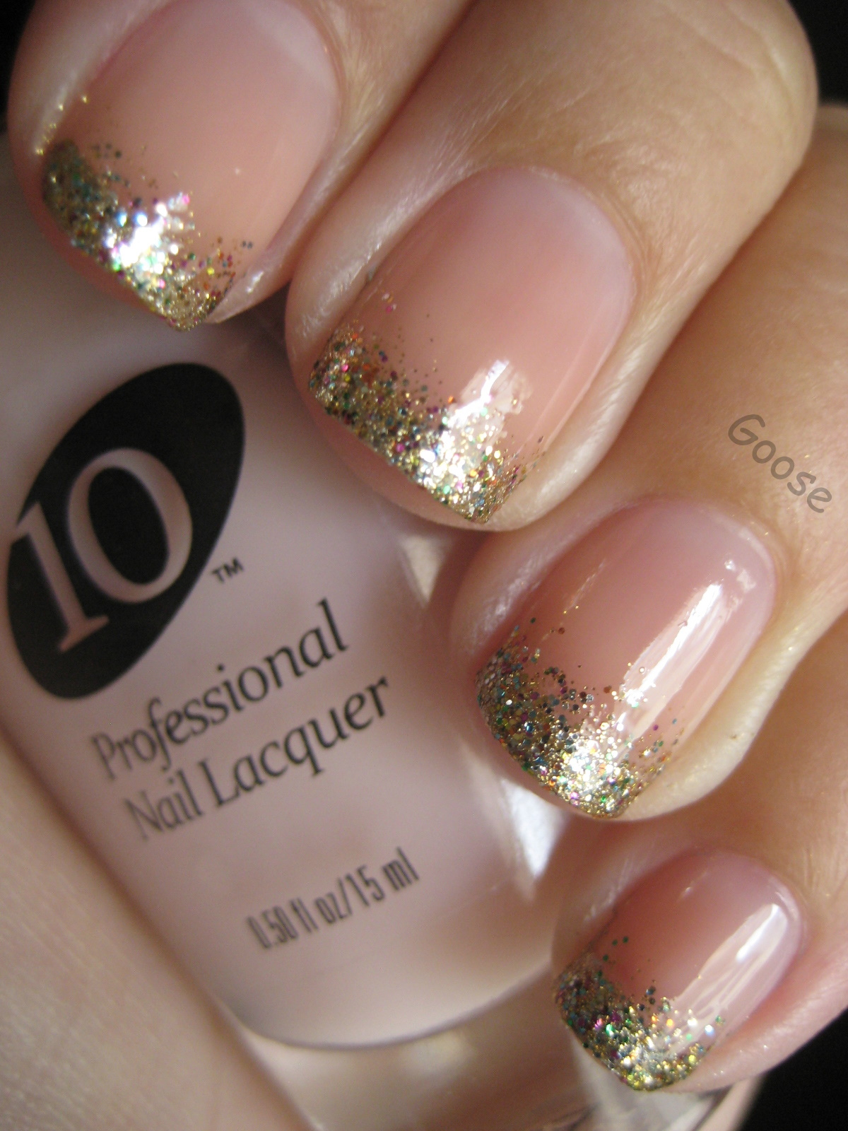 Goose S Glitter The 12 Days Of Christmas Nails Day 6 Gold Grant The 12 Days Of Christmas Nails Day 6 Gold Grant