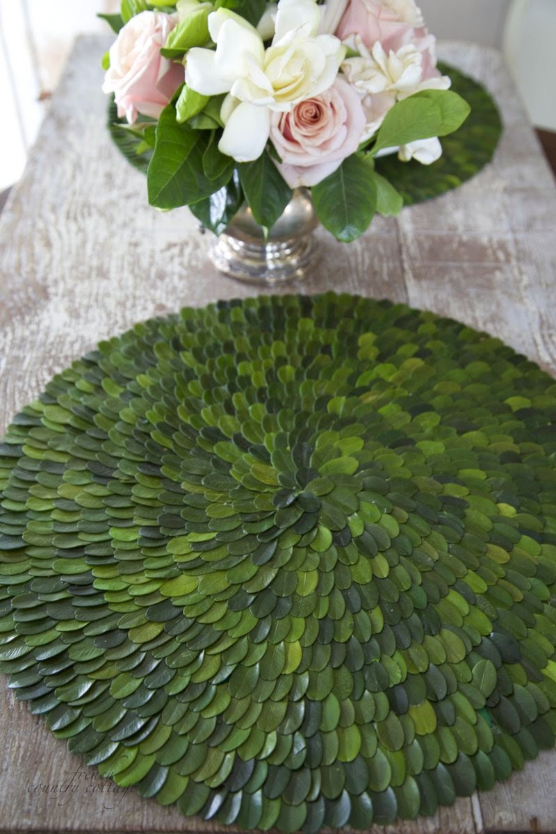 Boxwood placemats FRENCH COUNTRY COTTAGE