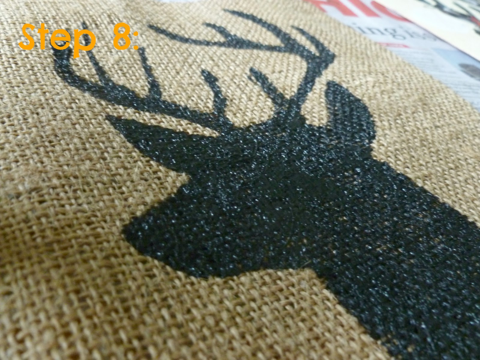 On A Crafty Adventure Tutorial How to paint on Burlap