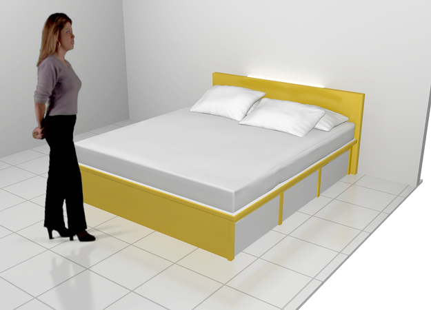 Tempat TIdur (Dipan) Laci untuk Ruangan kamar Sempit - Furniture Semarang