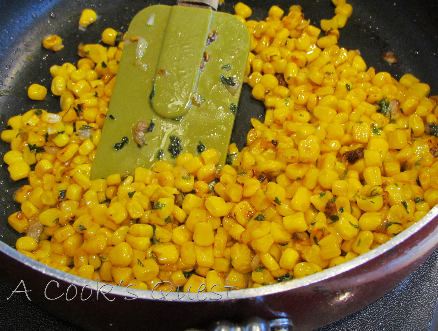A Cook's Quest Pan Roasted Corn