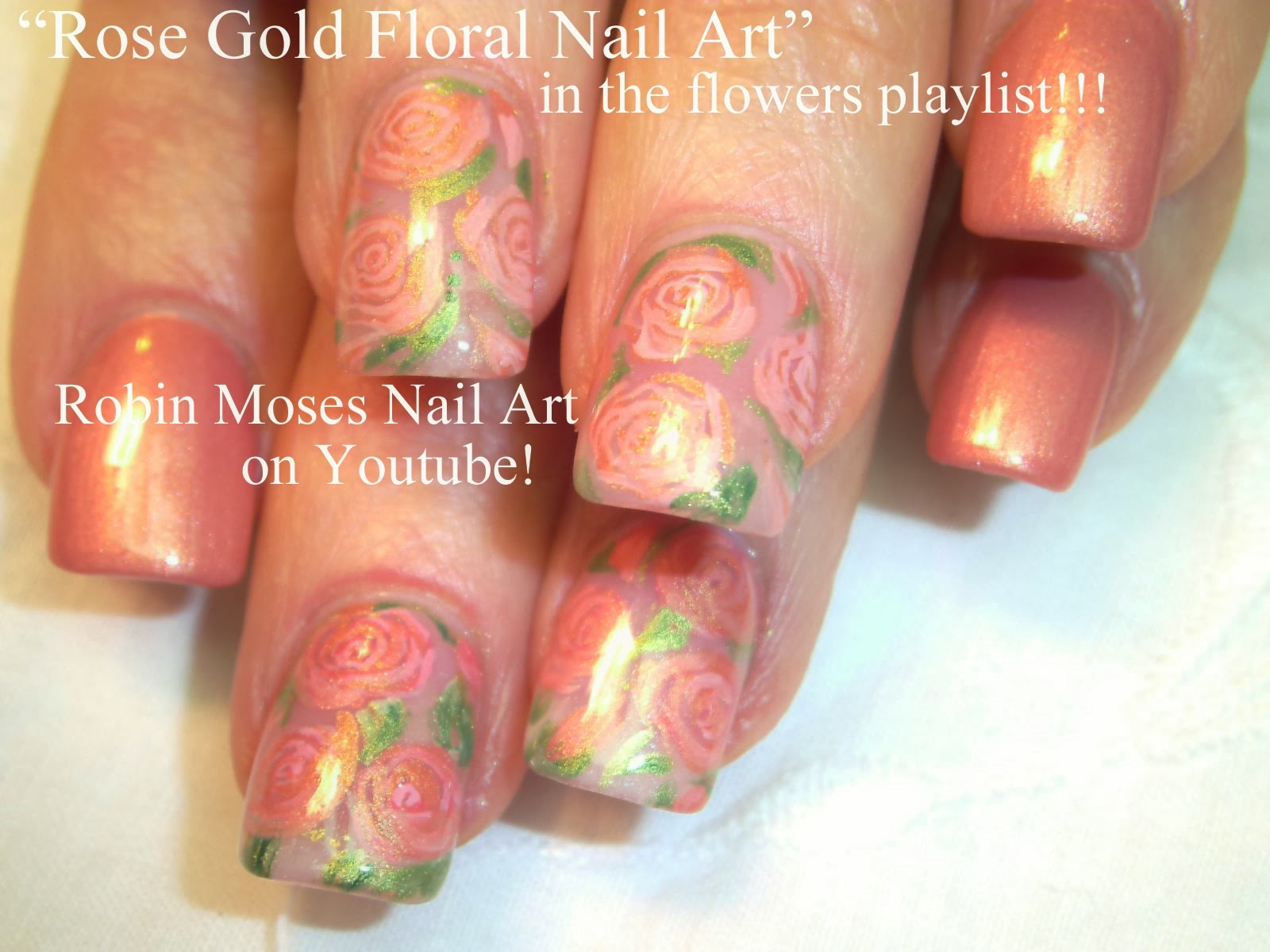 10. Rose Gold and Blush Nail Art - wide 10