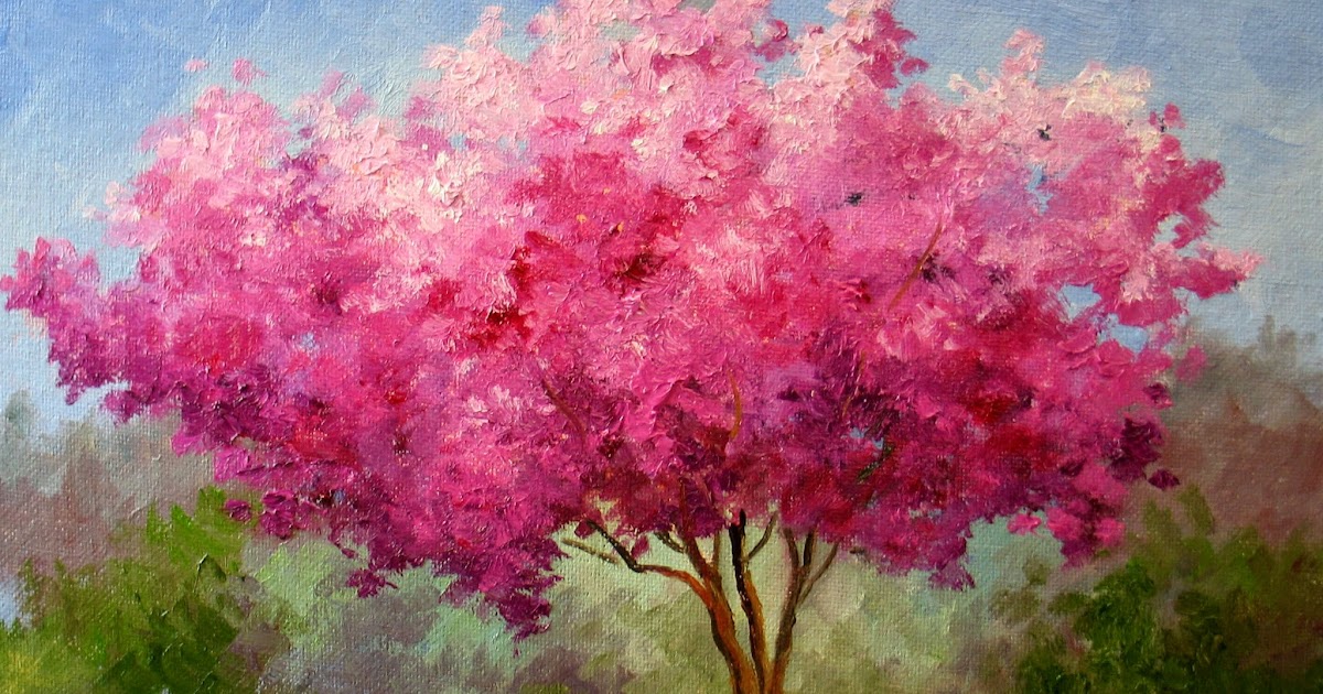Nel's Everyday Painting Cherry Blossom Tree SOLD
