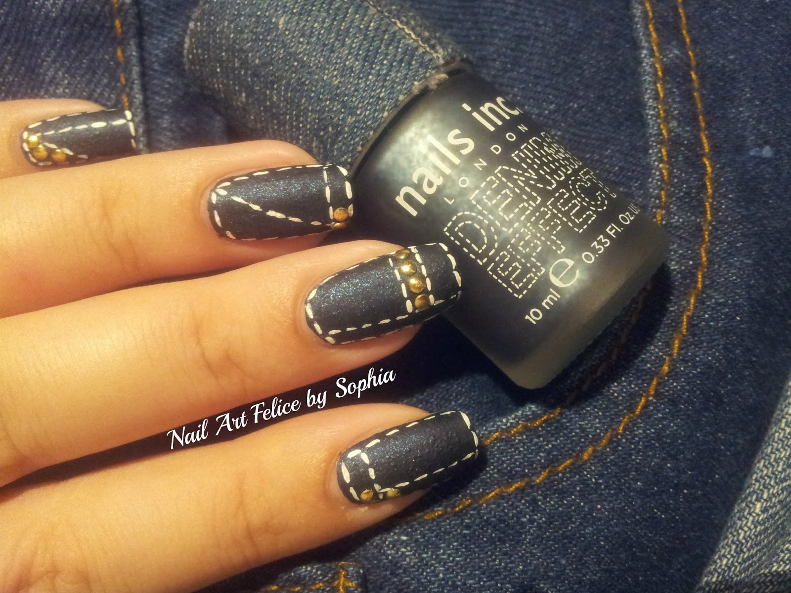 Tutorial Nail Art Effetto Jeans