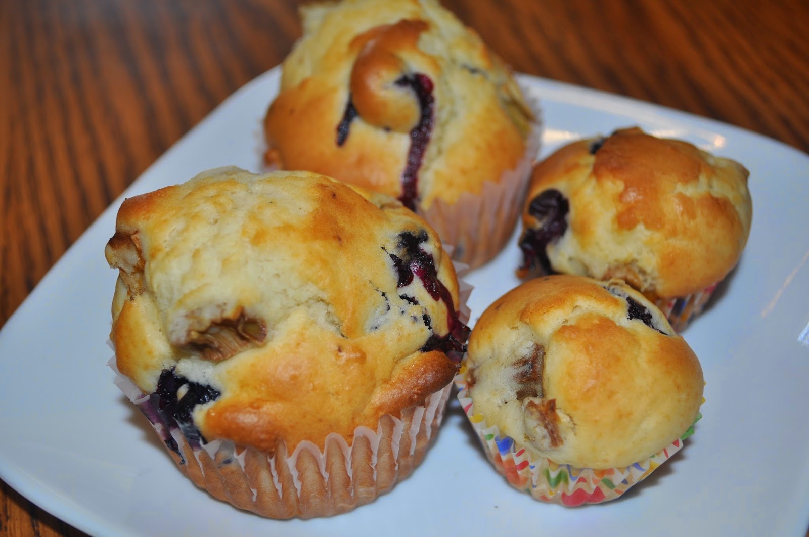 Beth's Favorite Recipes Rhubarb Blueberry Muffins