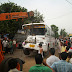 निजी बस एवं ट्रोले मे टक्कर एक की मौत ९ जने घायल दो को किया जयपुर रैफ र।