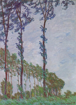 Claude Monet : Poplars ( Wind Effect)