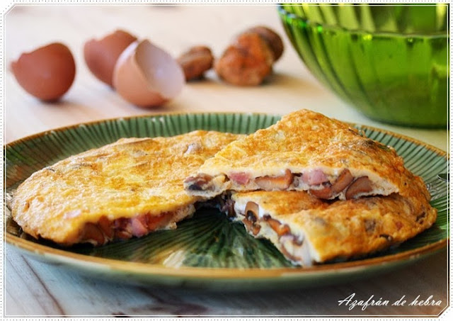 Tortilla De Setas Y Jamón
