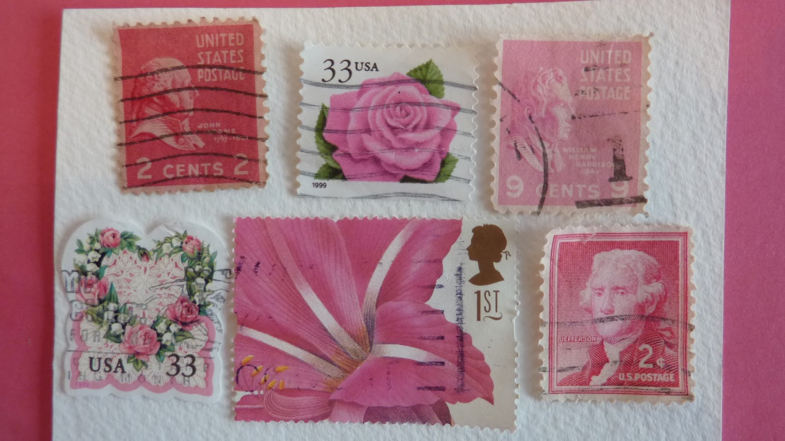 Rachel Markwick Pretty in Pink Pink Stamps make up a pretty stamp