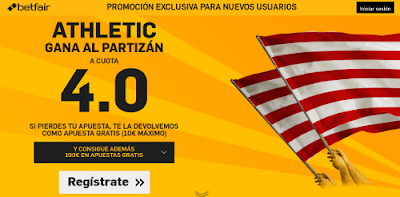 betfair Athletic gana Partizan super cuota 4 Europa League 5 noviembre betfair Athletic gana Partizan super cuota 4 Europa League 5 noviembre