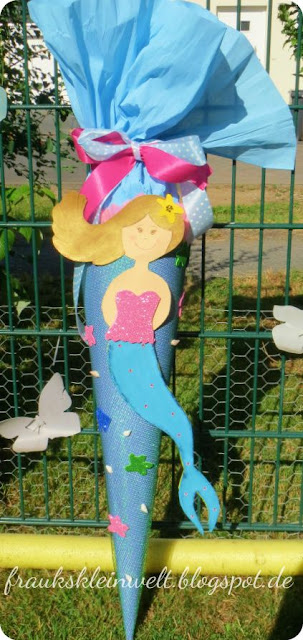 ♥♥♥fraukskleinewelt♥♥♥: 400♥ die Meerjungfrau Schultüte {das kleinste