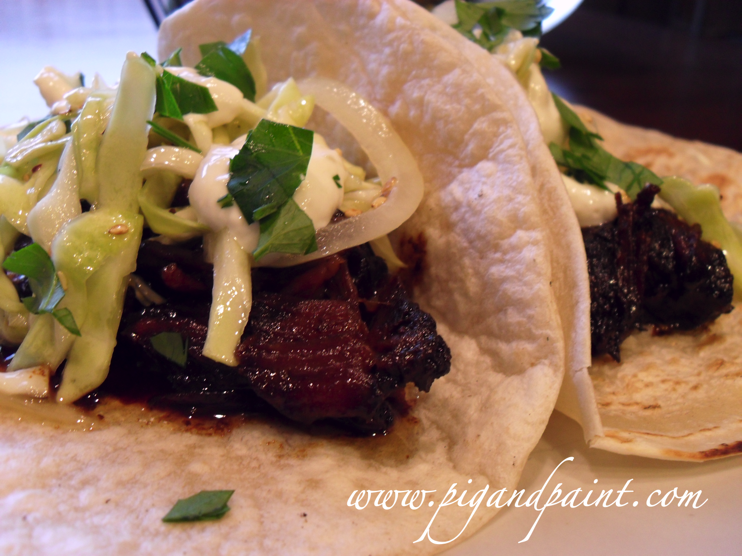 Crock Pot Korean Beef Short Ribs Tacos
