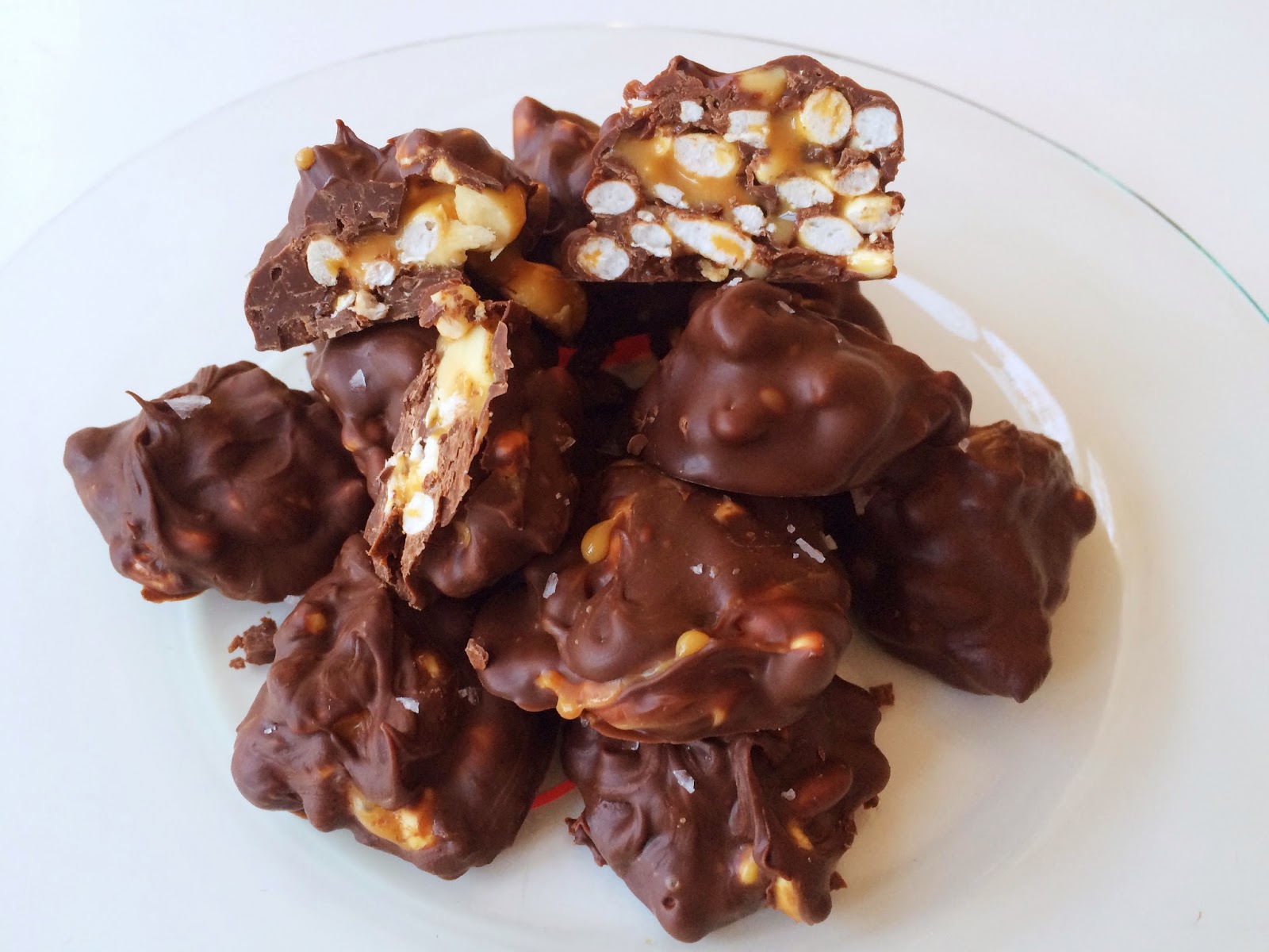 rispuffar med choklad
