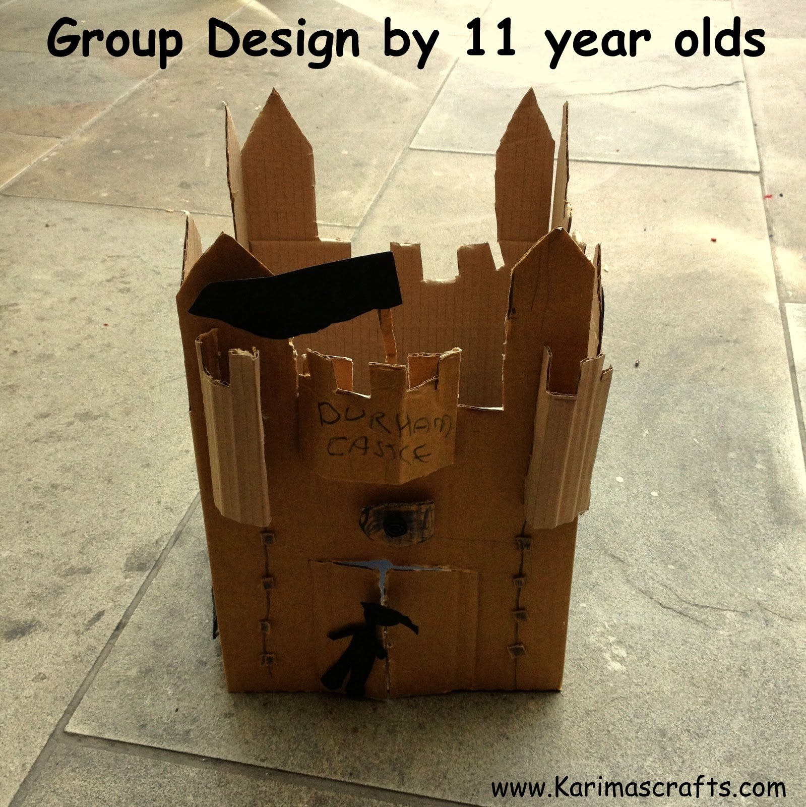 Karima's Crafts Easy Cardboard Box Castle