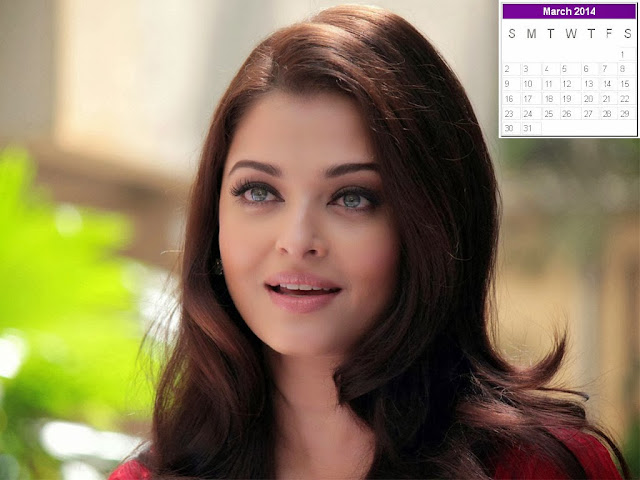 Aishwarya Rai Calendar 2014
