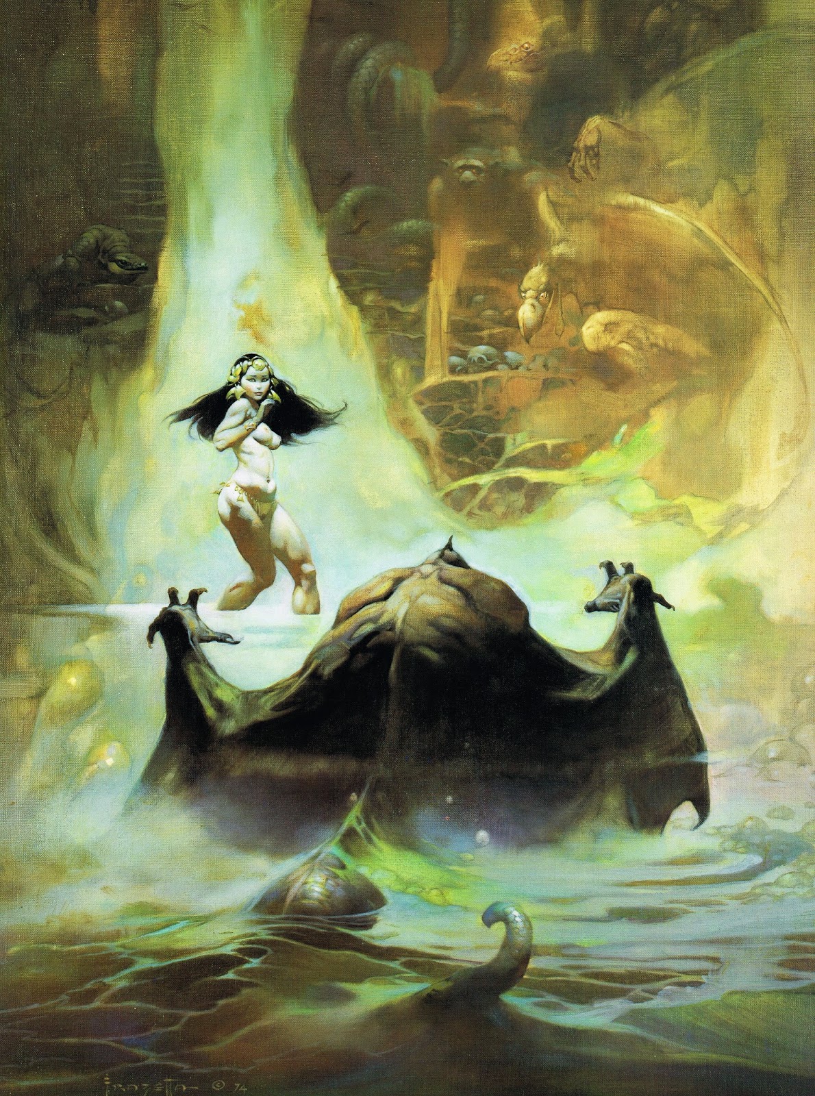 Cap'n's Comics The Land Down Under by Frank Frazetta