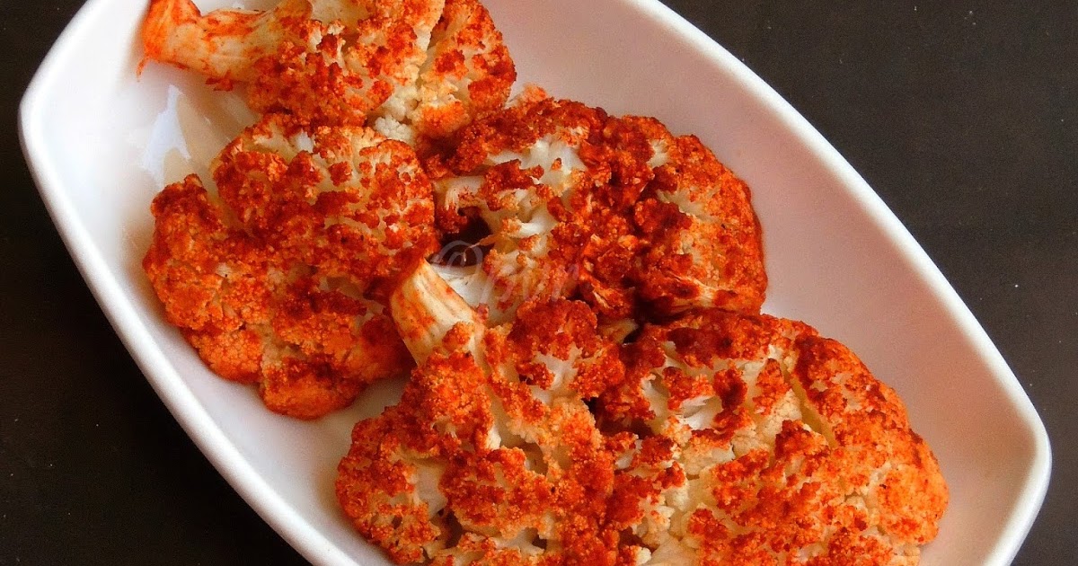 Priya's Versatile Recipes Spicy Baked Cauliflower Florets