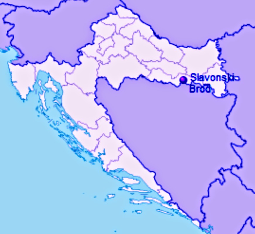 Slavonski Brod na karti