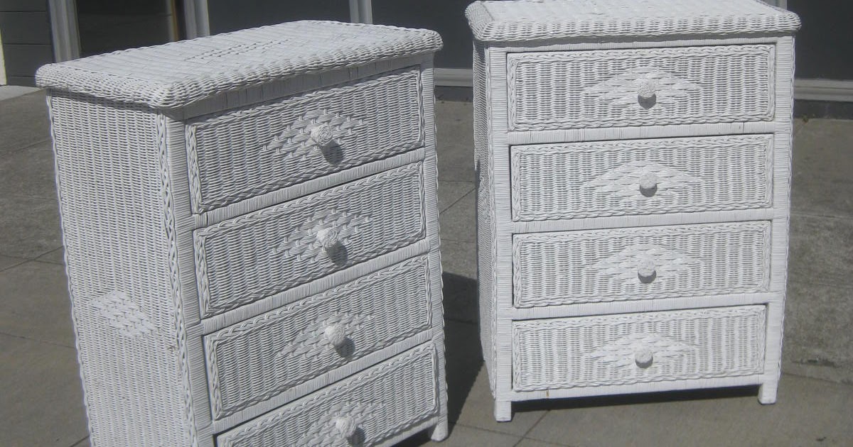 UHURU FURNITURE & COLLECTIBLES SOLD Wicker Chests of Drawers 50 each