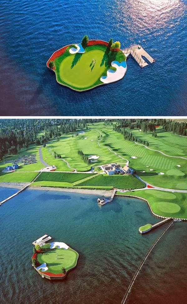 DOMINIC´S CORNER Floating Golf Course (Idaho, US)