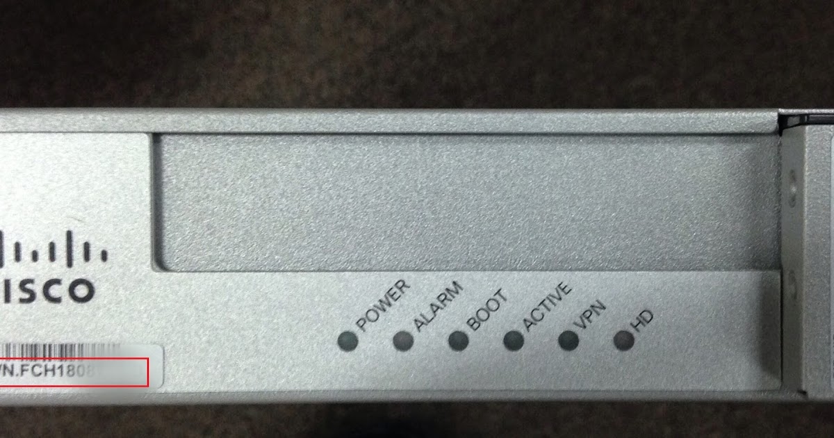 My Network Security Journal ASA 5500X Firewall Serial Numbers