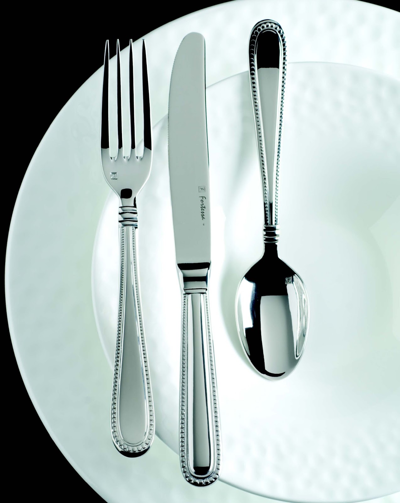 Fortessa Canada Inc. Flatware patterns, Caviar, Pantheon and Pantheon