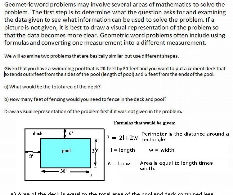 Cobb Adult Ed Math Geometric Problem Solving