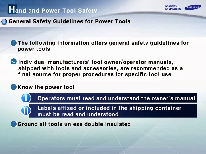 HSE Professionals Hand and Power Tool Safety