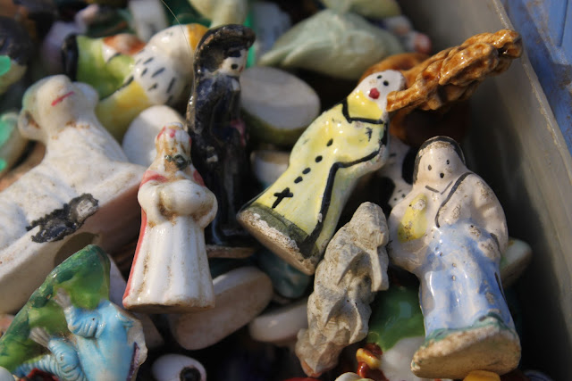 'Fèves' in the shape of kings for the galette des rois (a typical Epiphany to Mardi Gras cake)