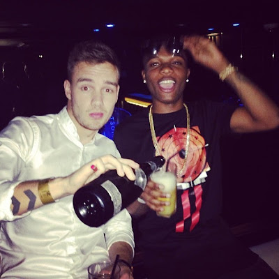 Checkout Pics of Wizkid Enjoying the World Most Expensive Champagne on his Birthday