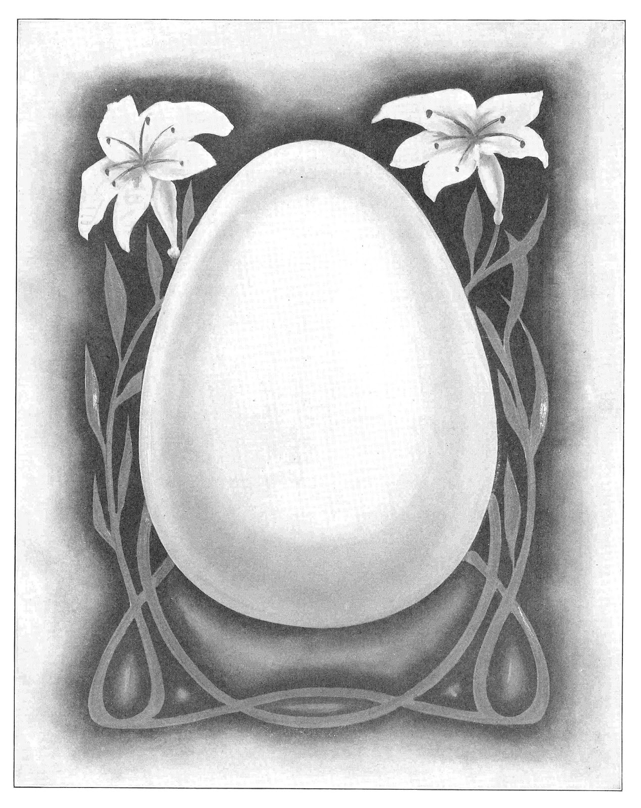 Antique Images Free Easter Graphic Vintage Easter Egg Digital Frame