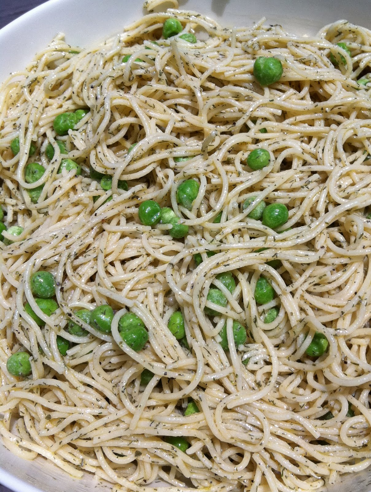 Sweet Salty and Southern Dill Pasta with Peas