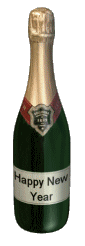 rolling champagne bottle new year bottle new year 2016 animated image