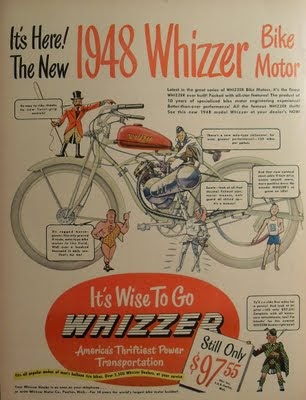 Four Leisure Time Motorbike Ads 1940s 1960s Vintage