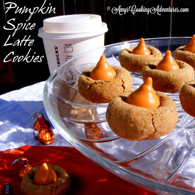 Amy's Cooking Adventures Pumpkin Spice Latte Cookies