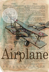 26-Vintage-Air-Plane-Kristy-Patterson-Flying-Shoes-Art-Studio-Dictionary-Drawings-www-designstack-co