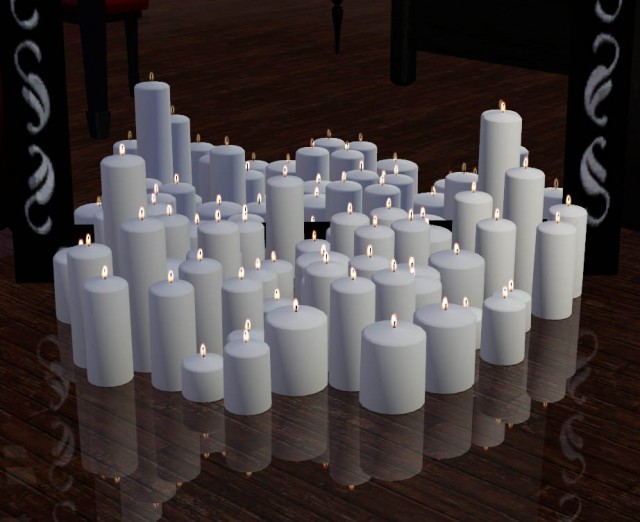 My Sims 3 Blog Ella Sims 2 Kare Candles Conversion by Sunhair