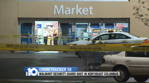 walmart shootings security guard shot at ohio walmart parking lot walmart security guard