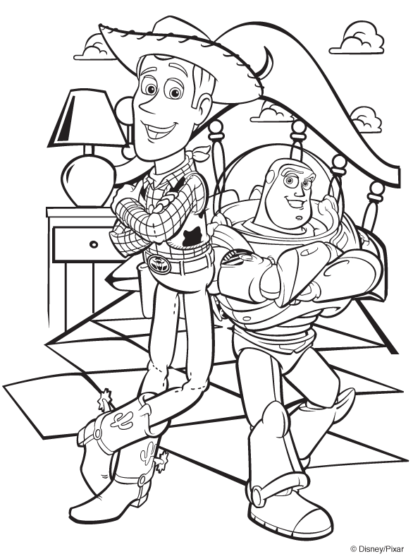 Disney Animation Coloring Pages  Toy Story Cartoon ...