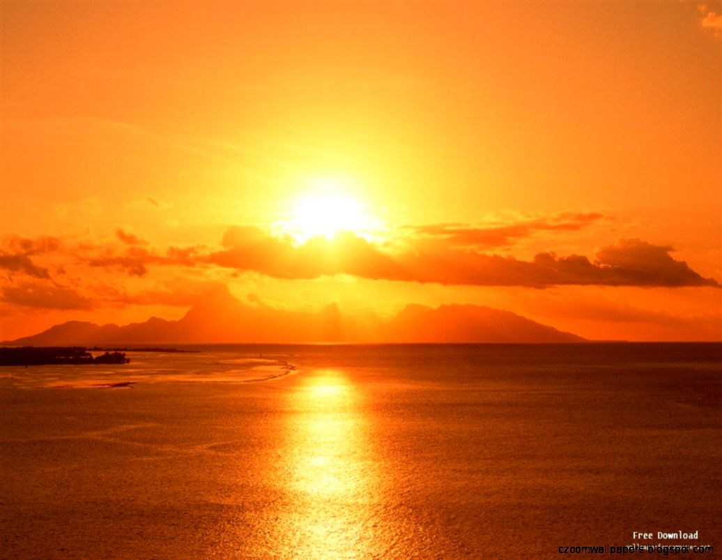 Yellow Sunset Wallpaper Zoom Wallpapers