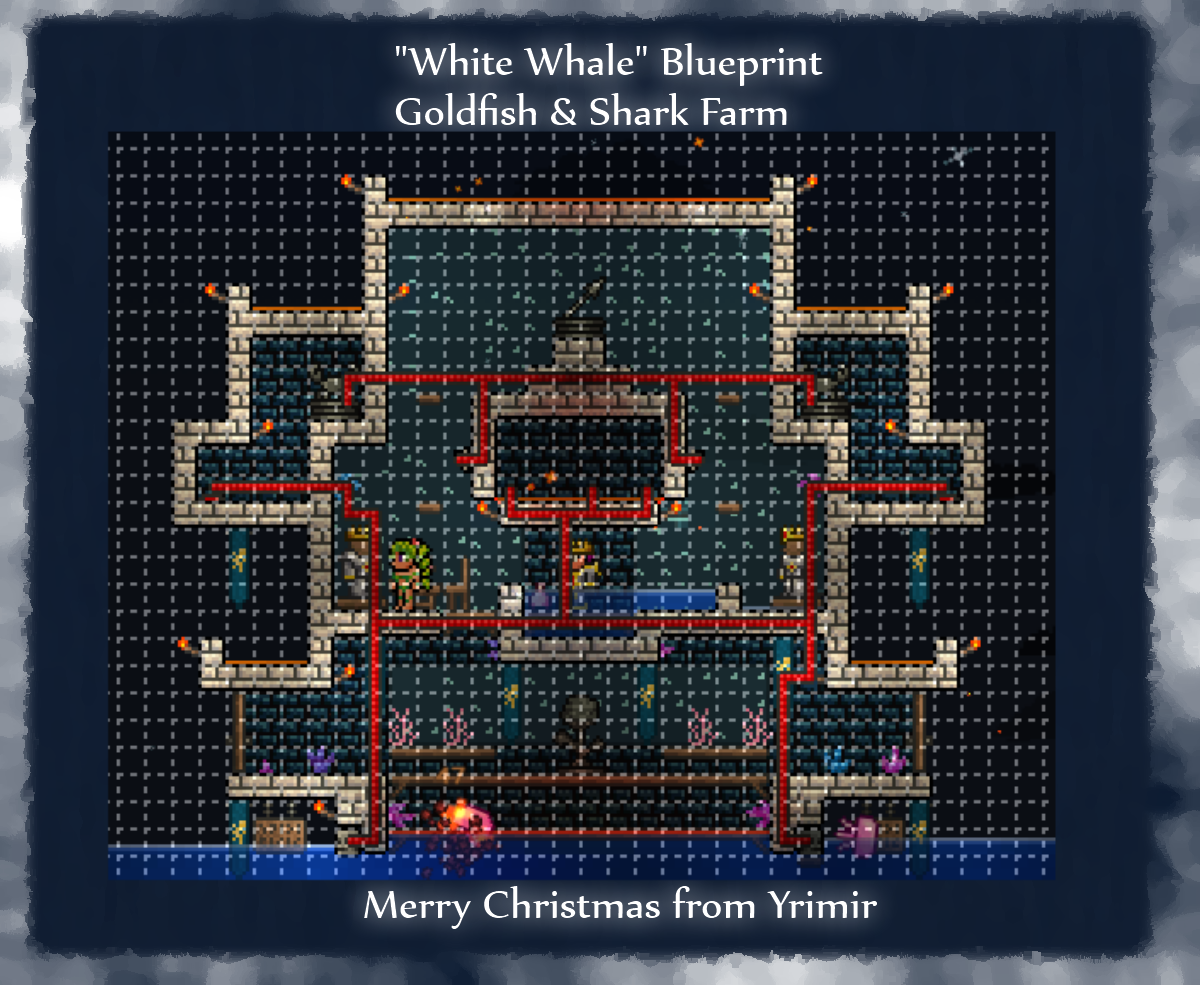 blueprint goldfish and shark