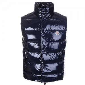 Moncler Maya Navy Down Vests for Men