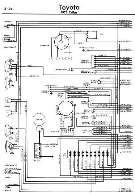 Toyota Celica A20 1972 Wiring Diagrams | Online Manual Sharing
