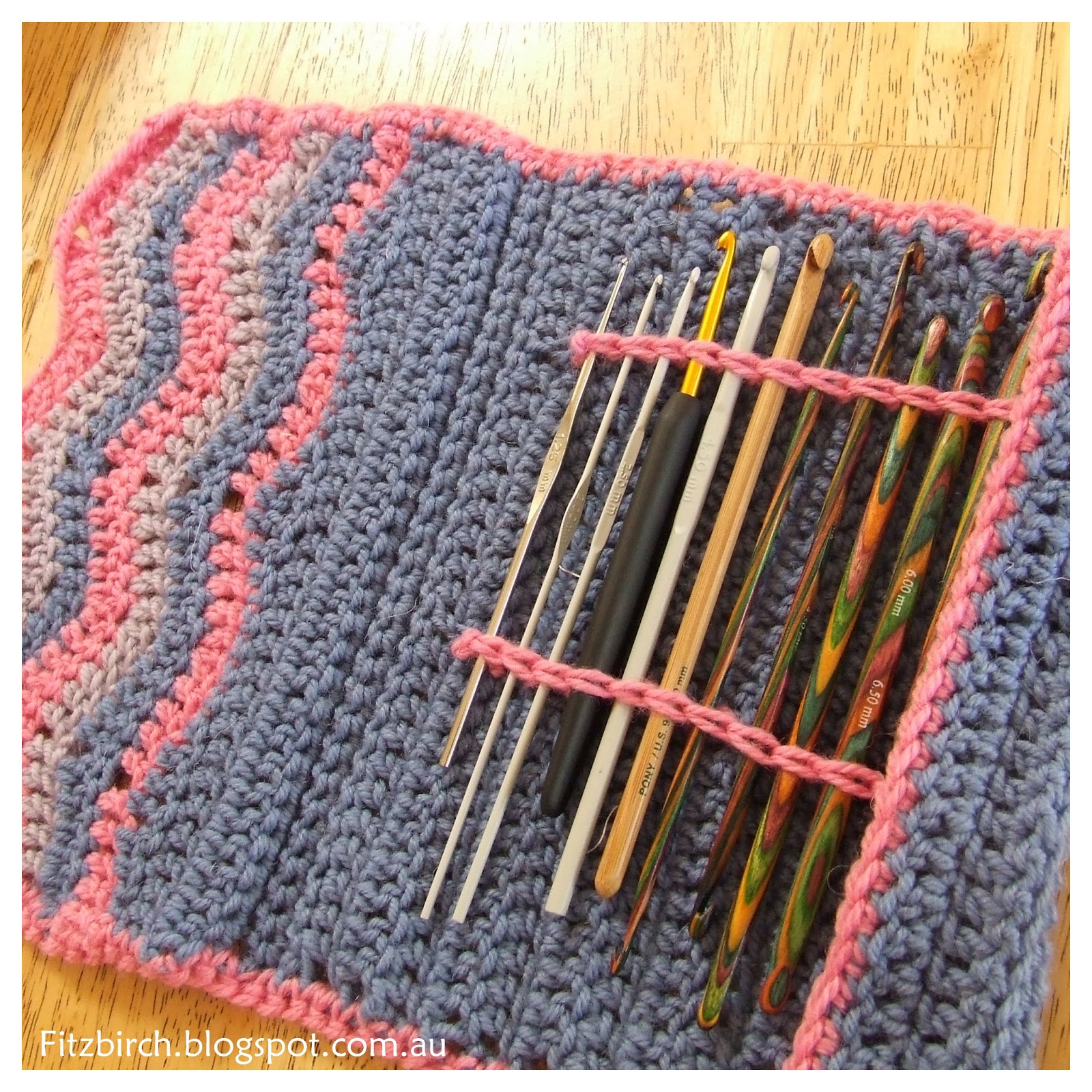 FitzBirch Crafts: Chevron Crochet Hook Case