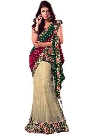Saree Draping Style Lehenga Saree Draping Style