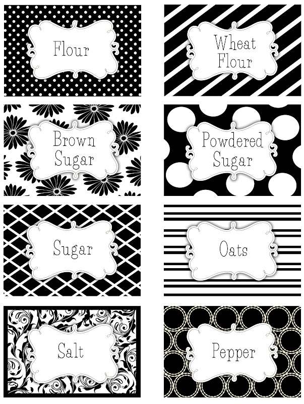 cute, cute pantry labels from... Darling Doodles DIY Inspiration