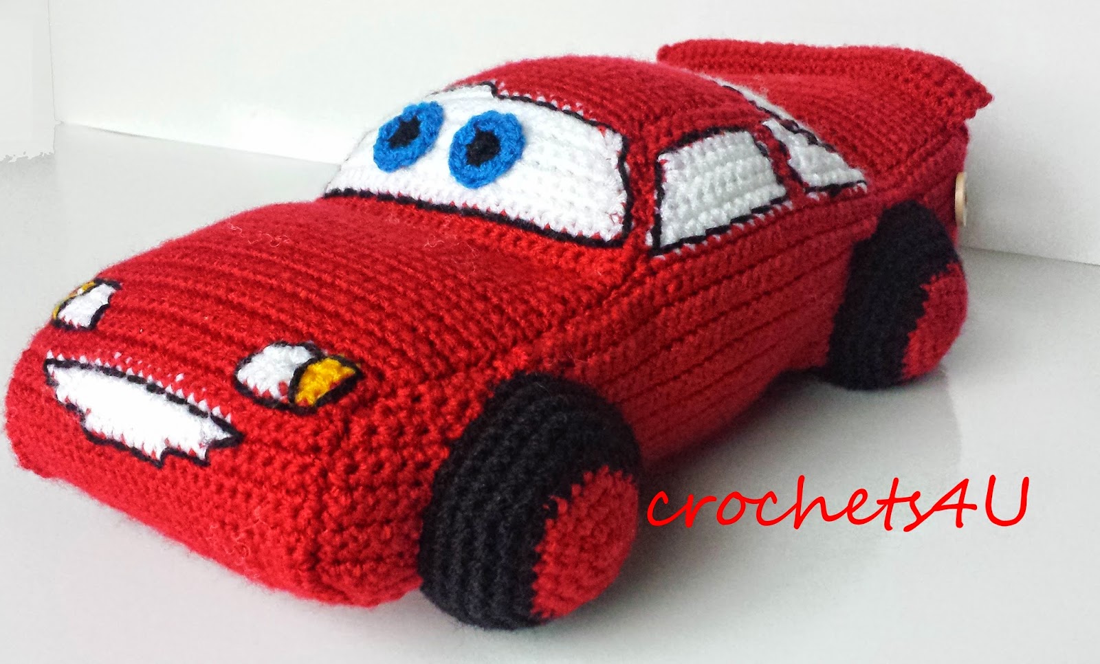 Crochets4U: gehaakte Bliksem McQueen