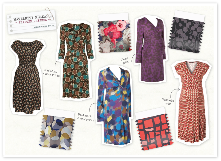 Emily Kiddy Maternity Fashion Print Trends for Autumn/Winter 2012