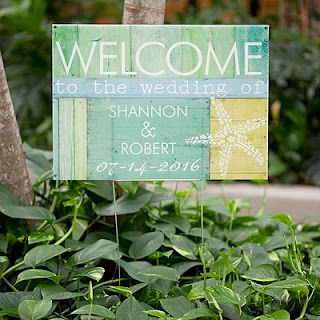 Beach Wedding Sign