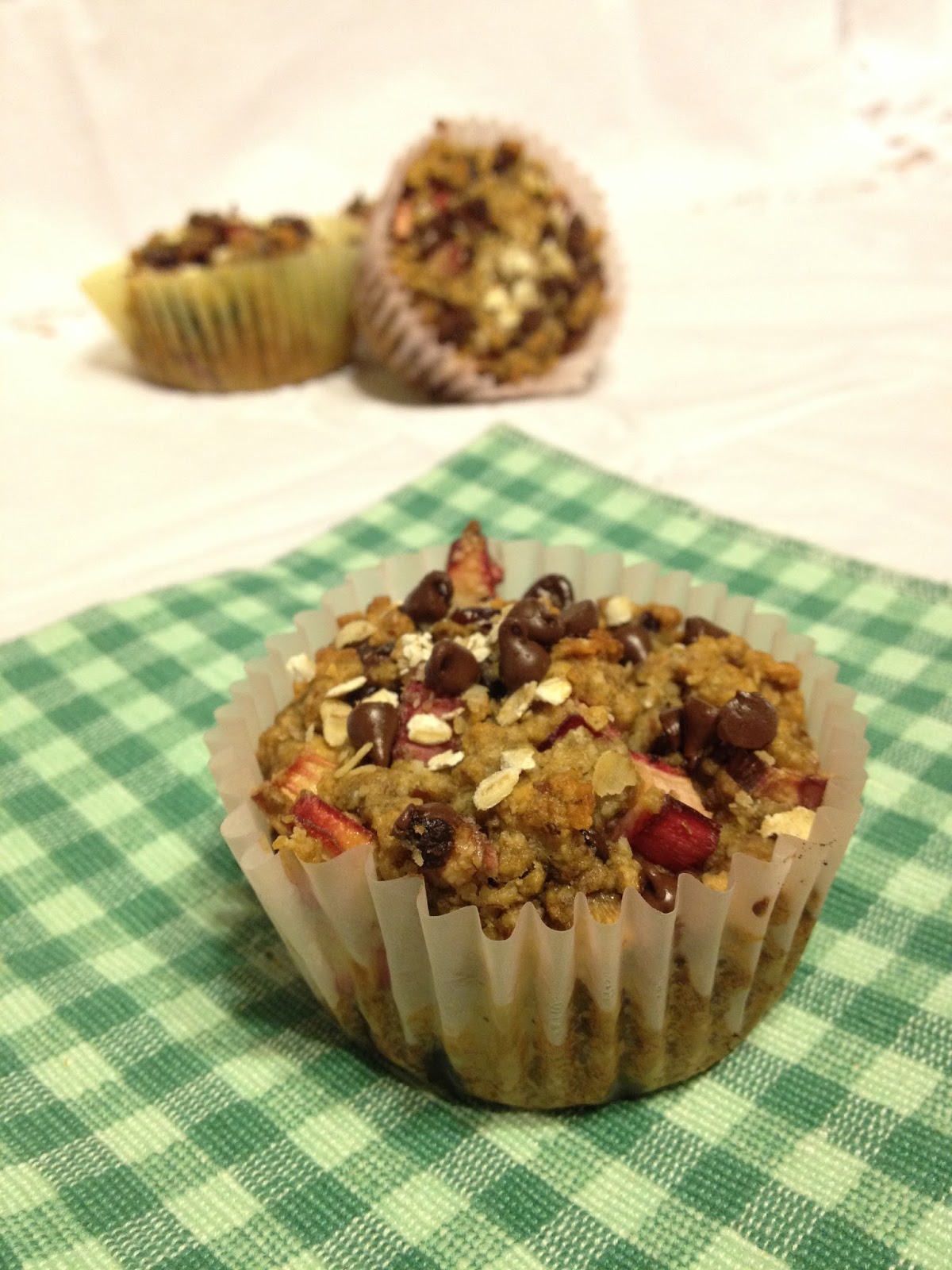 Corpus Delictible STUDYING FOR THE Chocolate & RhuBARb Muffins (Vegan